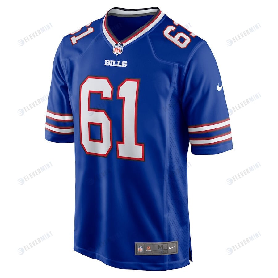 Jordan Simmons 61 Buffalo Bills Game Player Jersey - Royal
