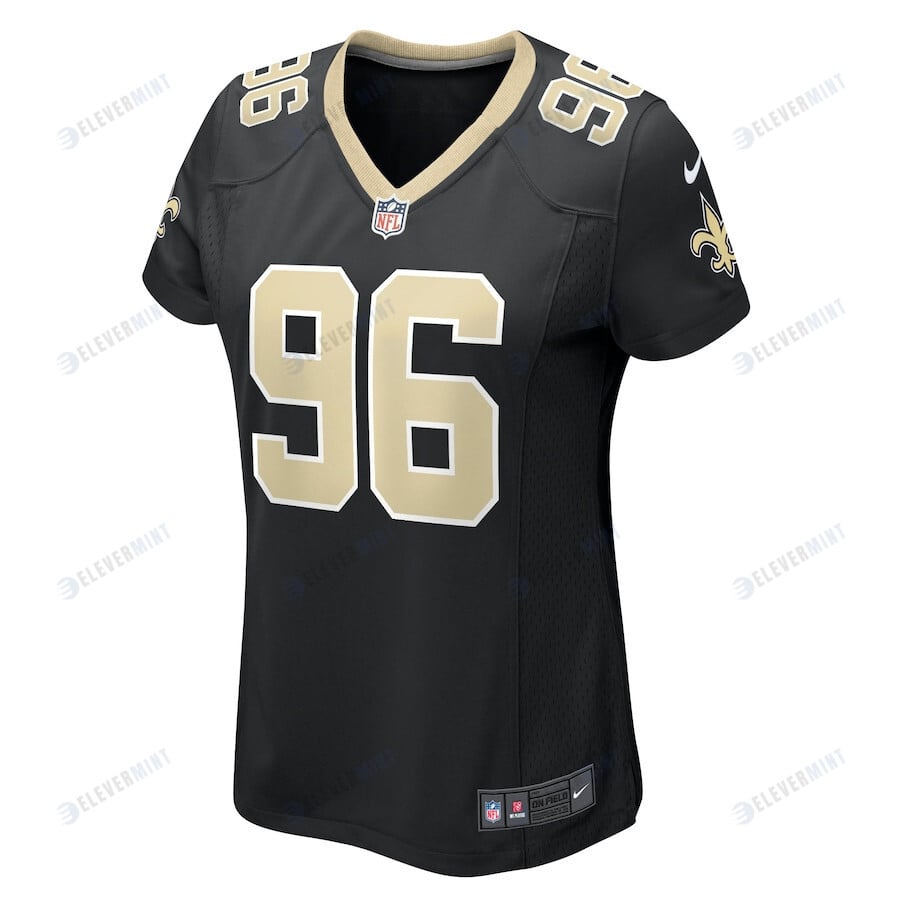 Carl Granderson 96 New Orleans Saints Women's Game Jersey - Black