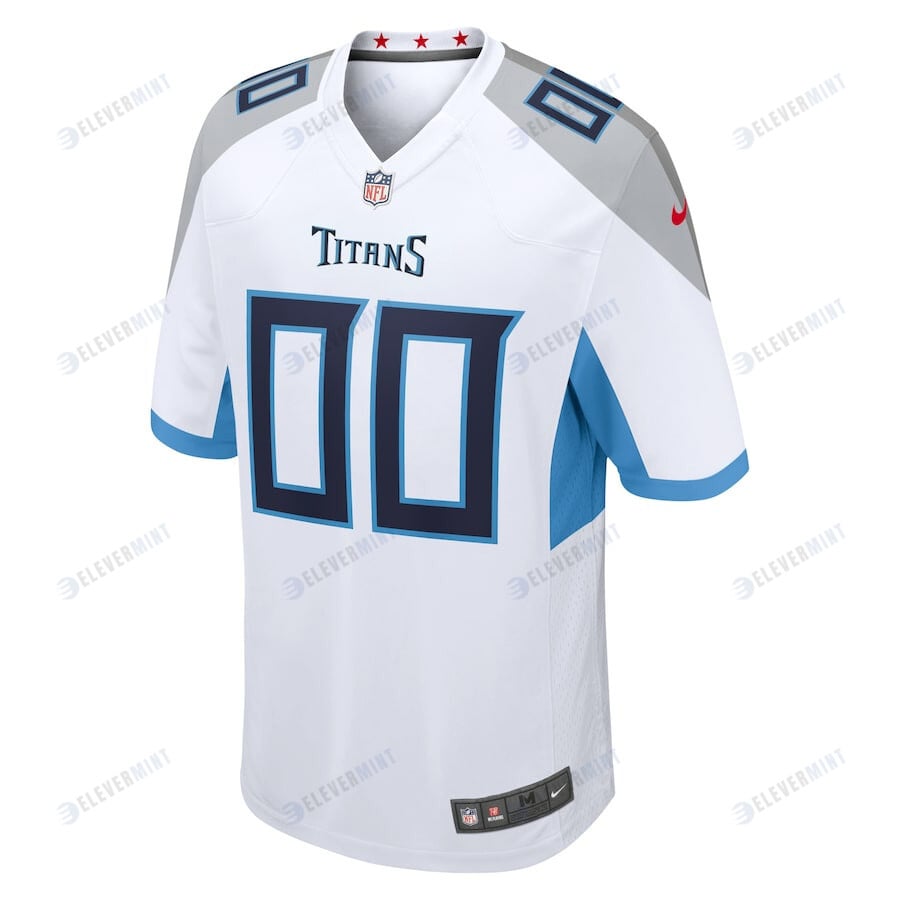 Tennessee Titans Men Custom Game Jersey - White