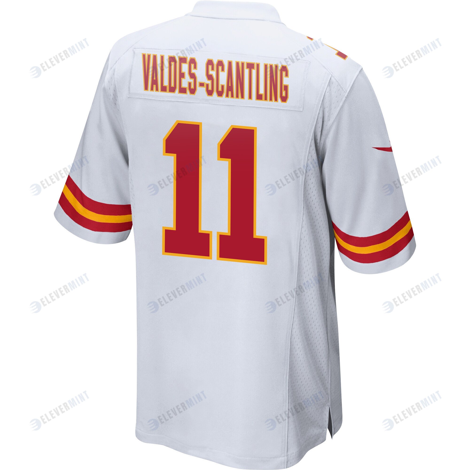 Marquez Valdes-Scantling 11 Kansas City Chiefs Super Bowl LVII Champions 3 Stars Men Game Jersey - White