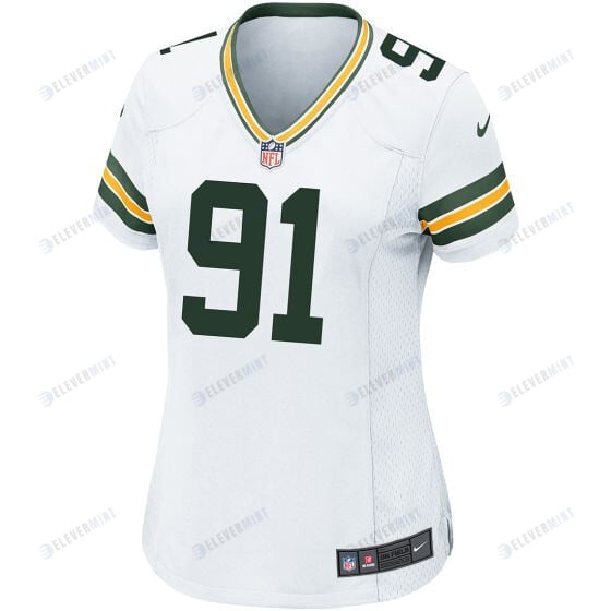 Preston Smith 91 Green Bay Packers Women Away Game Jersey - White