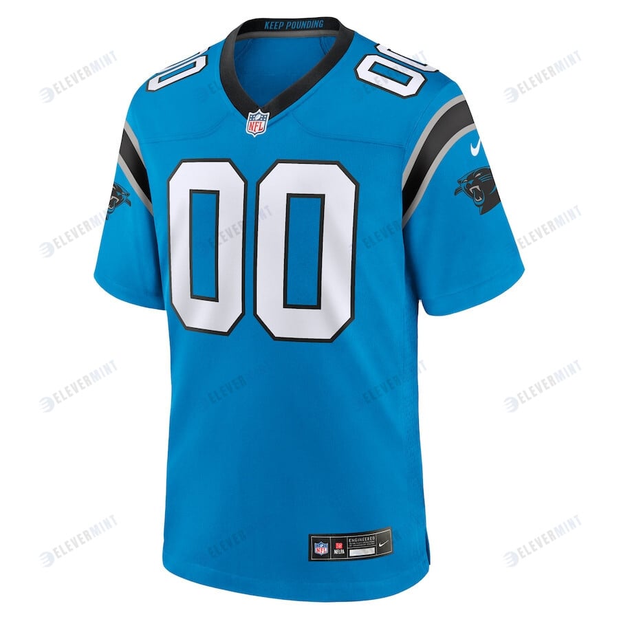 Carolina Panthers Custom Alternate Game Men Jersey - Blue