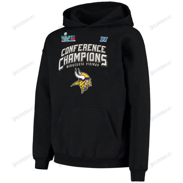 Minnesota Vikings NFC Conference Champions Black Pullover Hoodie