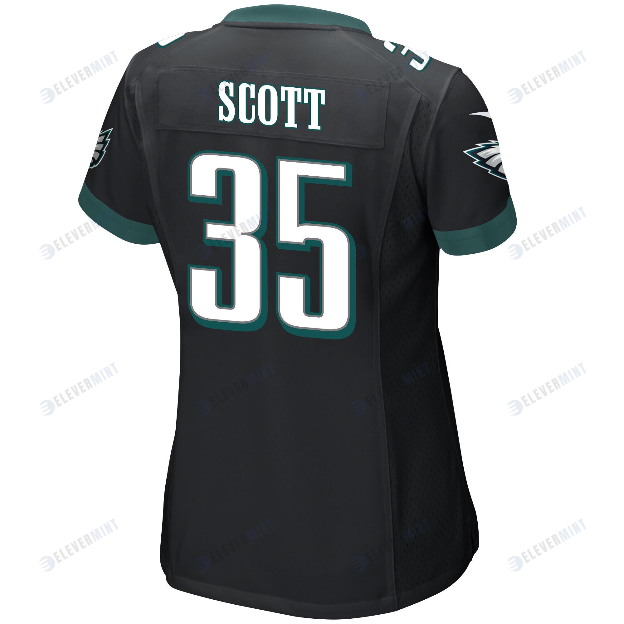Boston Scott 35 Philadelphia Eagles Super Bowl LVII Champions Women Game Jersey - Black