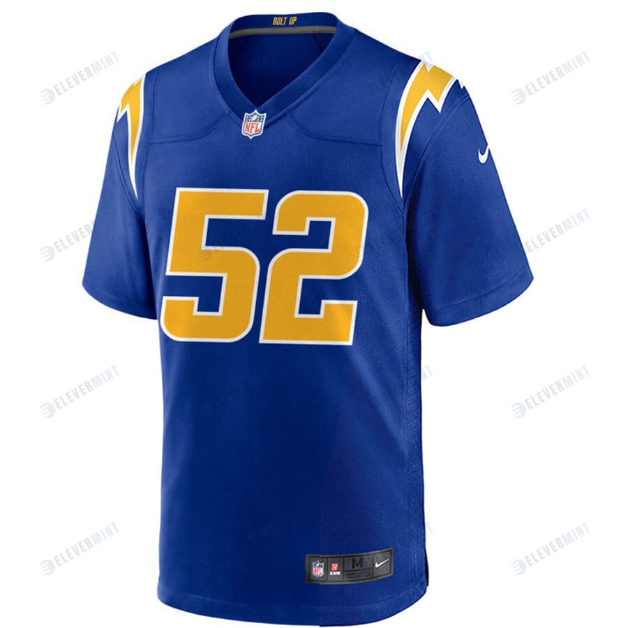 Los Angeles Chargers Khalil Mack 52 Alternate Game Jersey - Royal Jersey