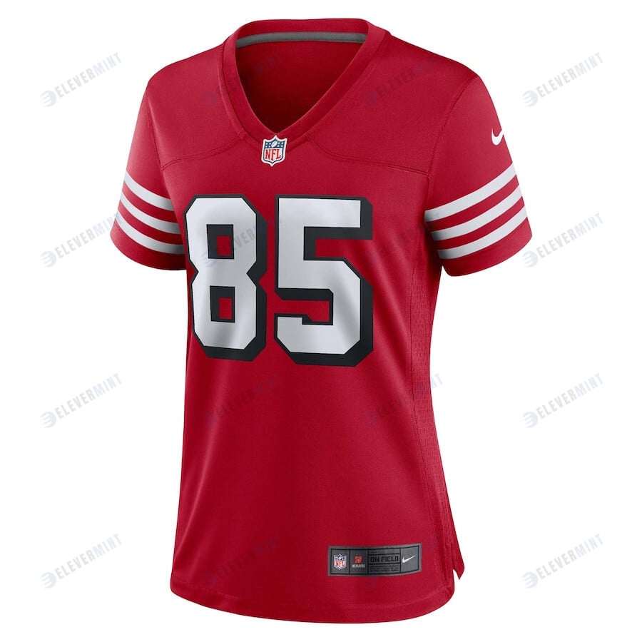 George Kittle San Francisco 49ers Women's Alternate Game Jersey - Scarlet