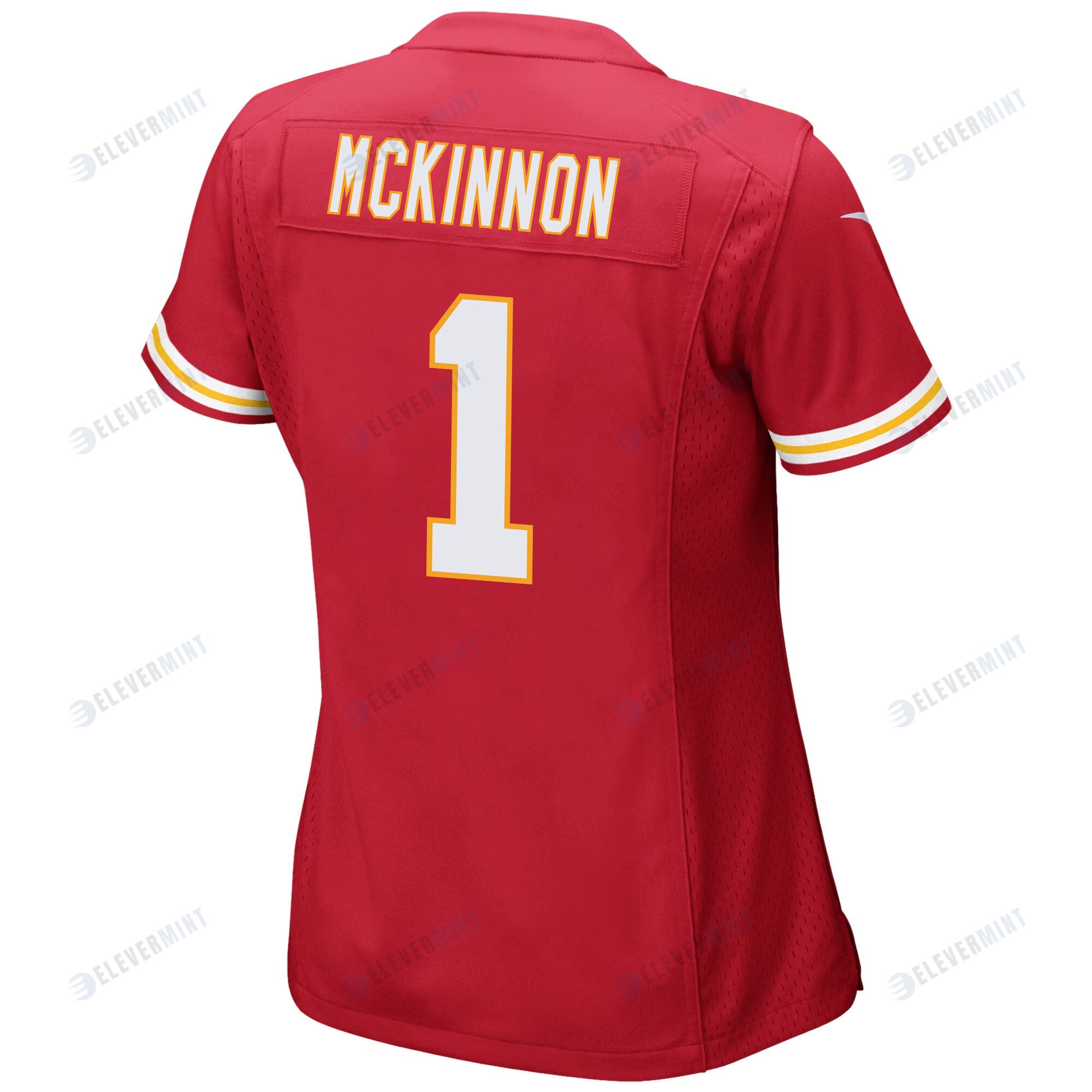 Jerick McKinnon 1 Kansas City Chiefs Super Bowl LVII Champions 3 Stars Women Game Jersey - Red