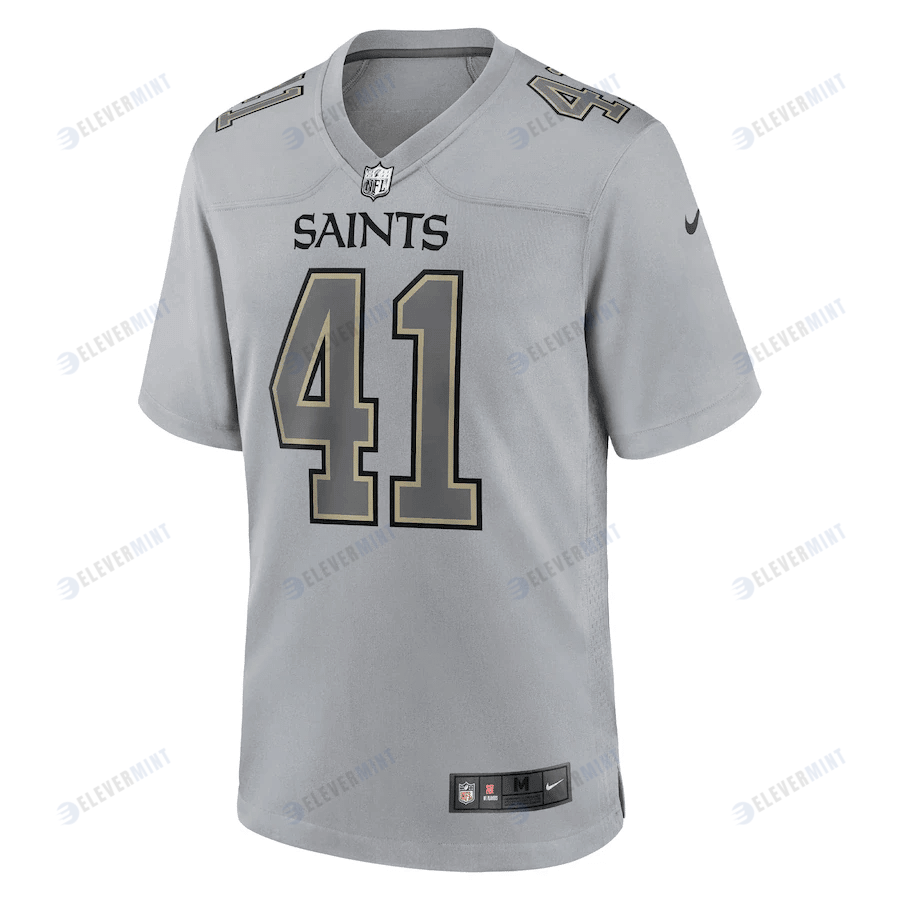 Alvin Kamara 41 New Orleans Saints Atmosphere Fashion Game Jersey - Gray