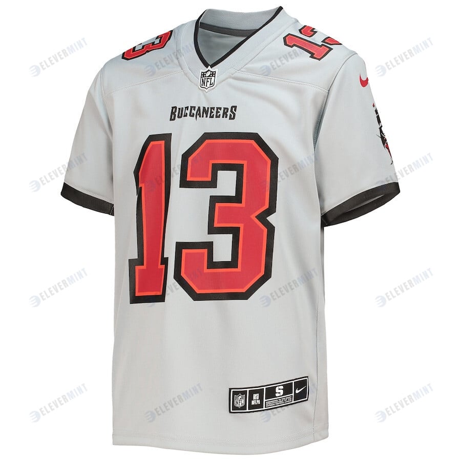 Mike Evans 13 Tampa Bay Buccaneers Youth Inverted Team Game Jersey - Gray