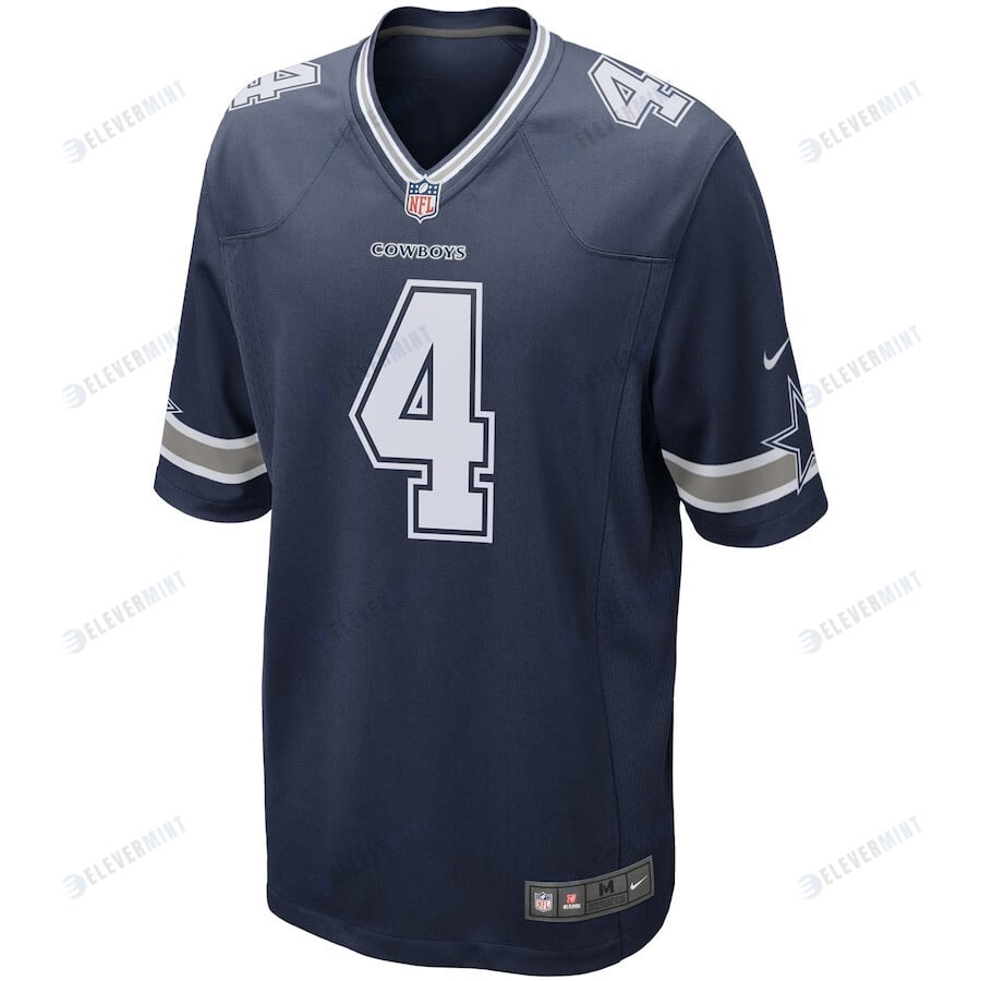 Dak Prescott Dallas Cowboys Game Team Jersey - Navy