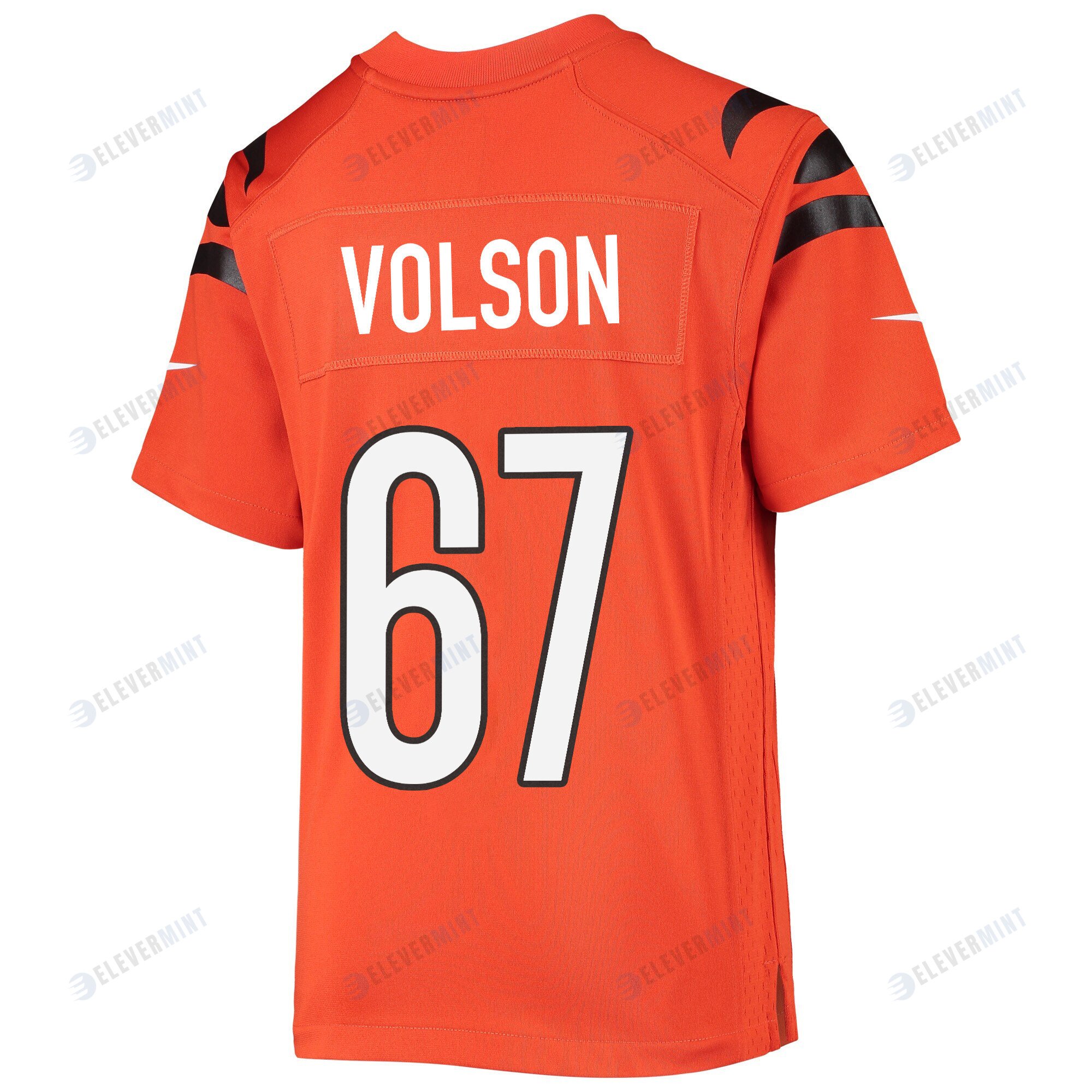 Cordell Volson 67 Cincinnati Bengals Super Bowl LVII Champions Youth Alternate Game Jersey - Orange