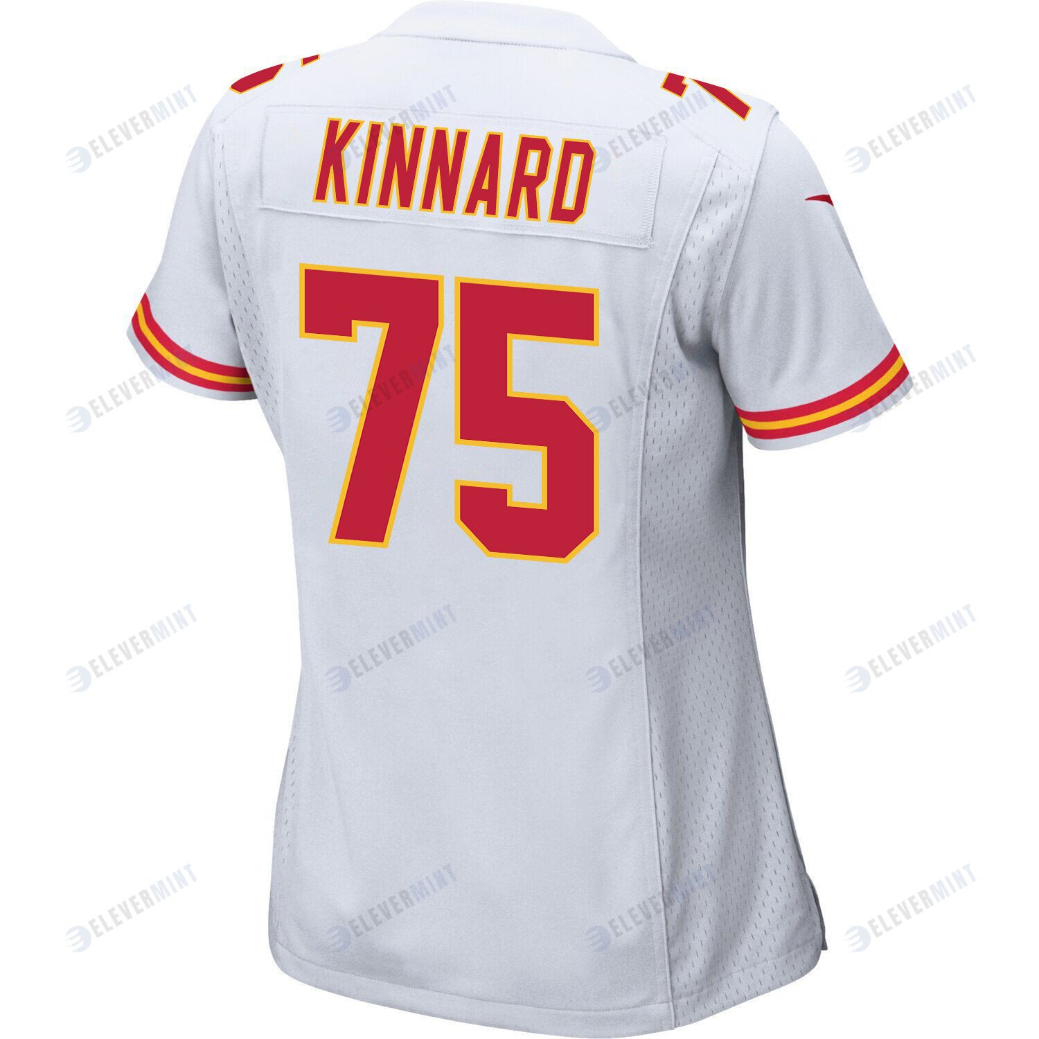 Darian Kinnard 75 Kansas City Chiefs Super Bowl LVII Champions 3 Stars Women Game Jersey - White
