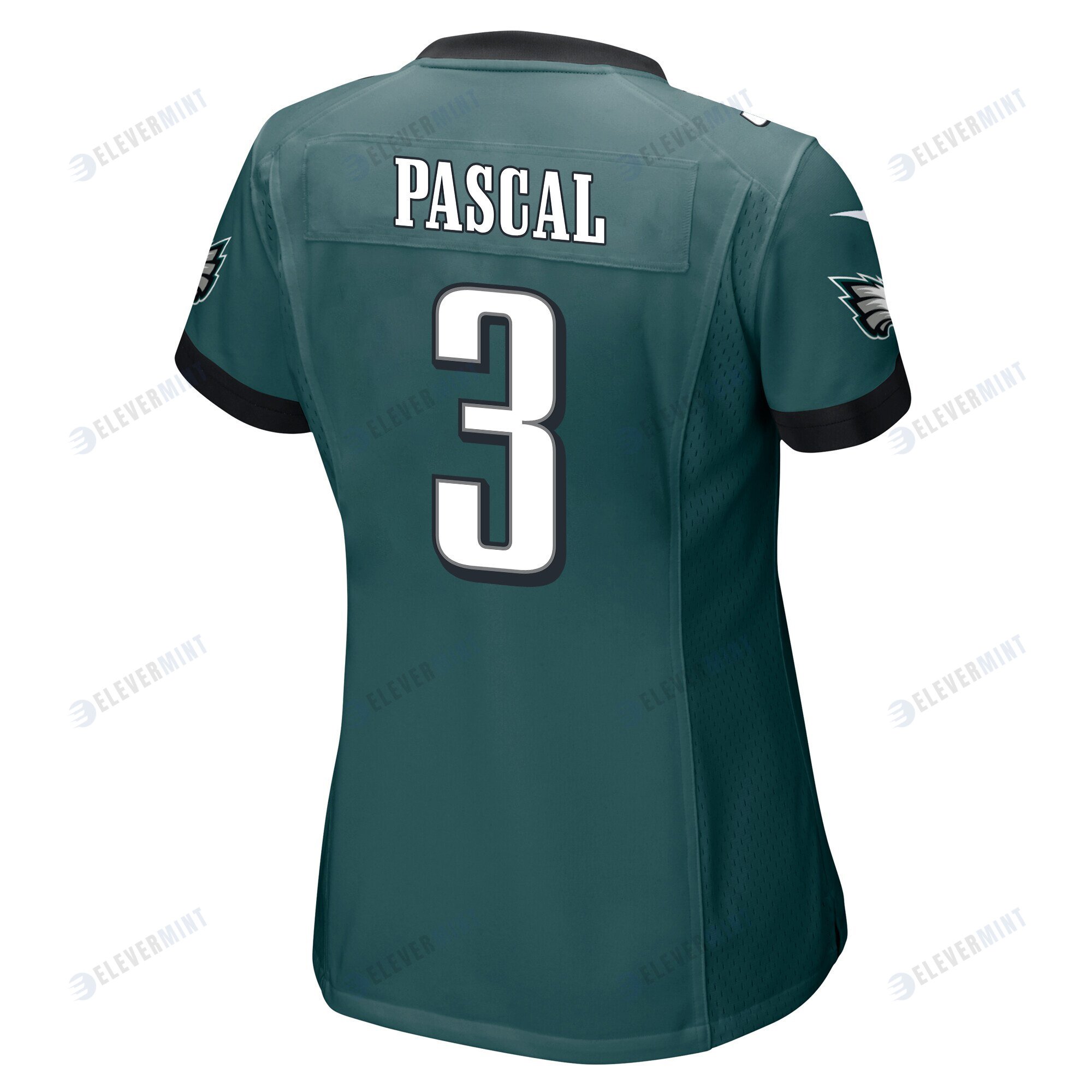Zach Pascal 3 Philadelphia Eagles Super Bowl LVII Champions 2 Stars Women Game Jersey - Midnight Green