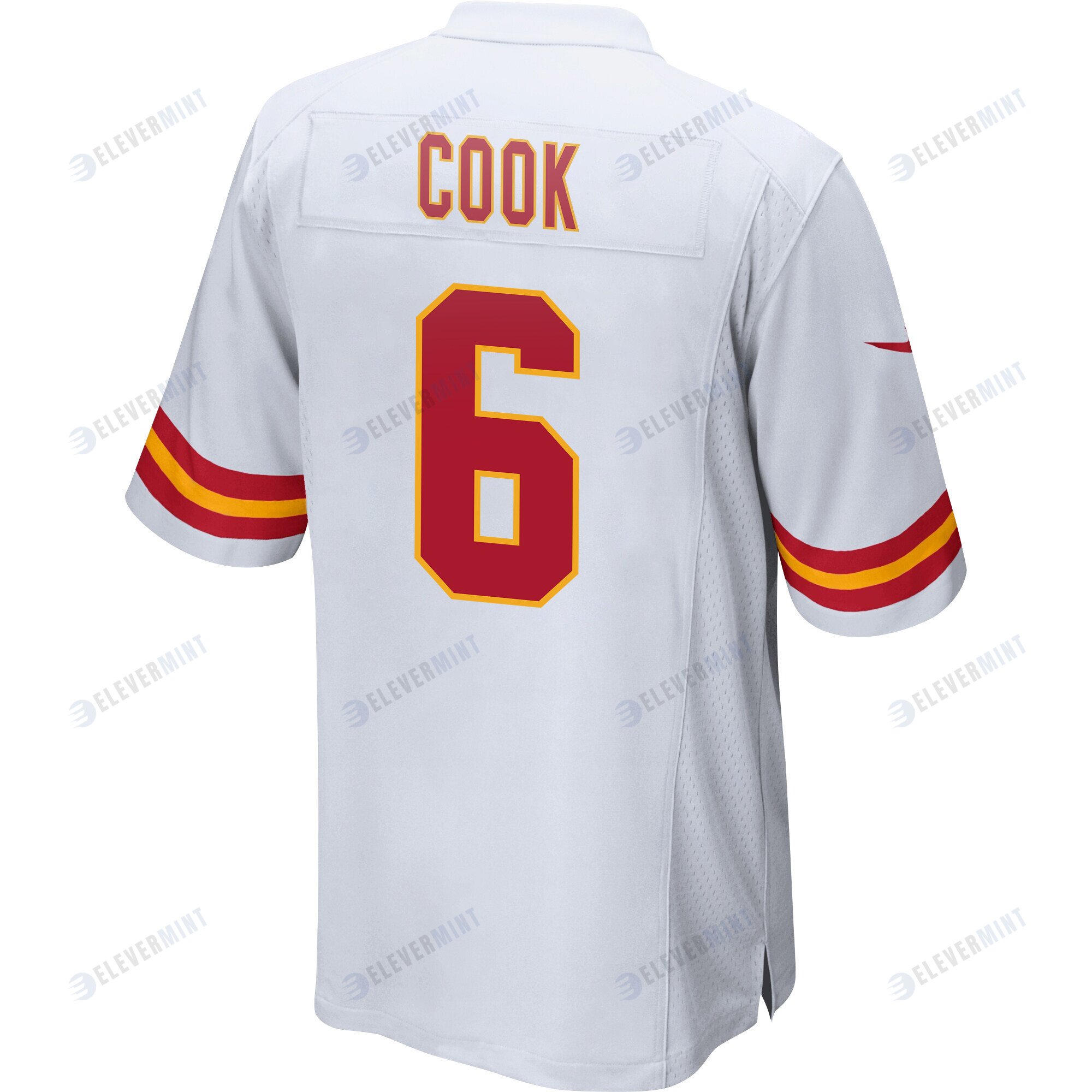 Bryan Cook 6 Kansas City Chiefs Super Bowl LVII Champions 3 Stars Men Game Jersey - White
