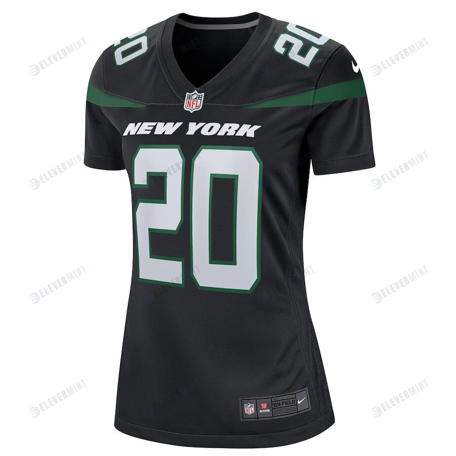Breece Hall 20 New York Jets Women's Alternate Game Player Jersey - Stealth Black