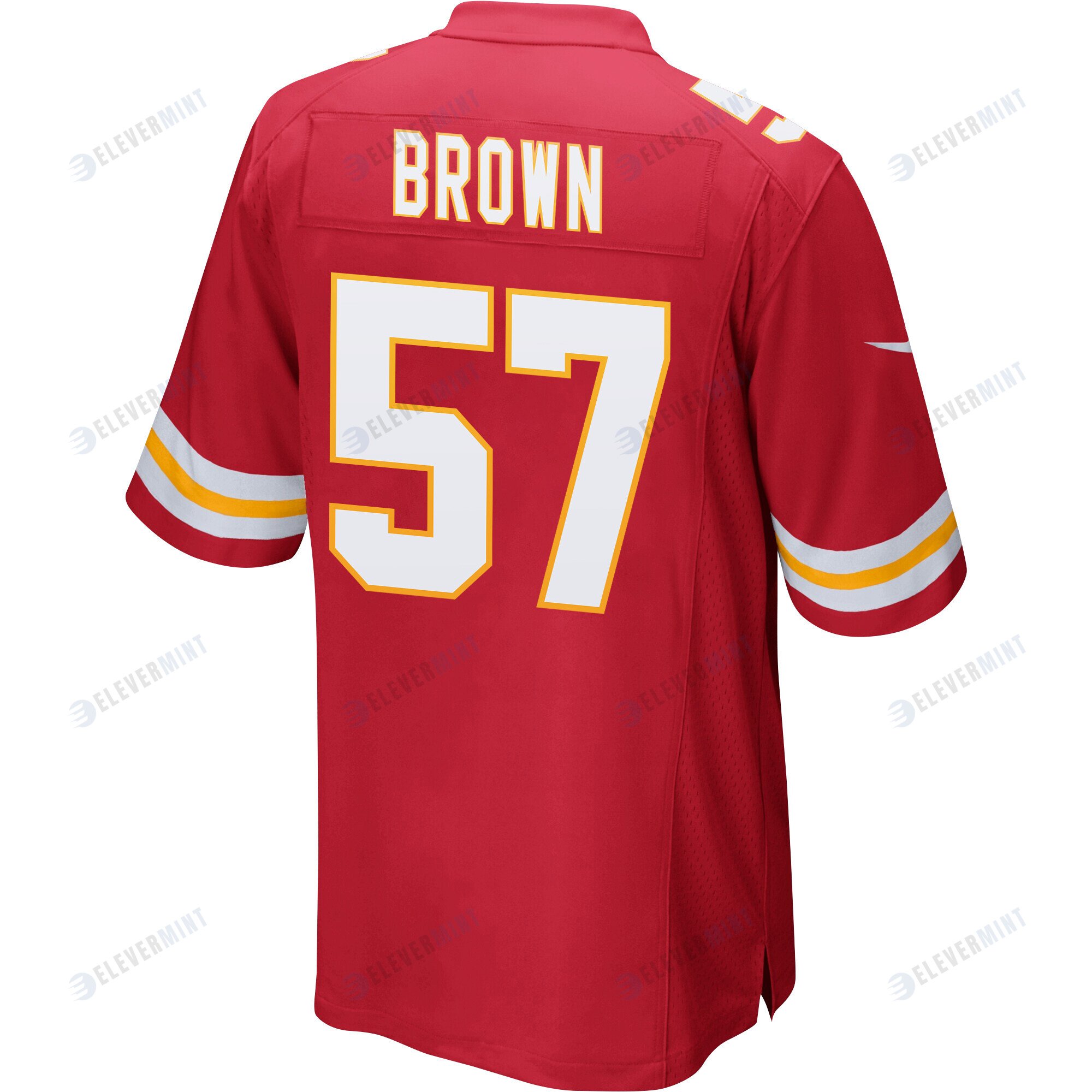 Orlando Brown 57 Kansas City Chiefs Super Bowl LVII Champions 3 Stars Men Game Jersey - Red