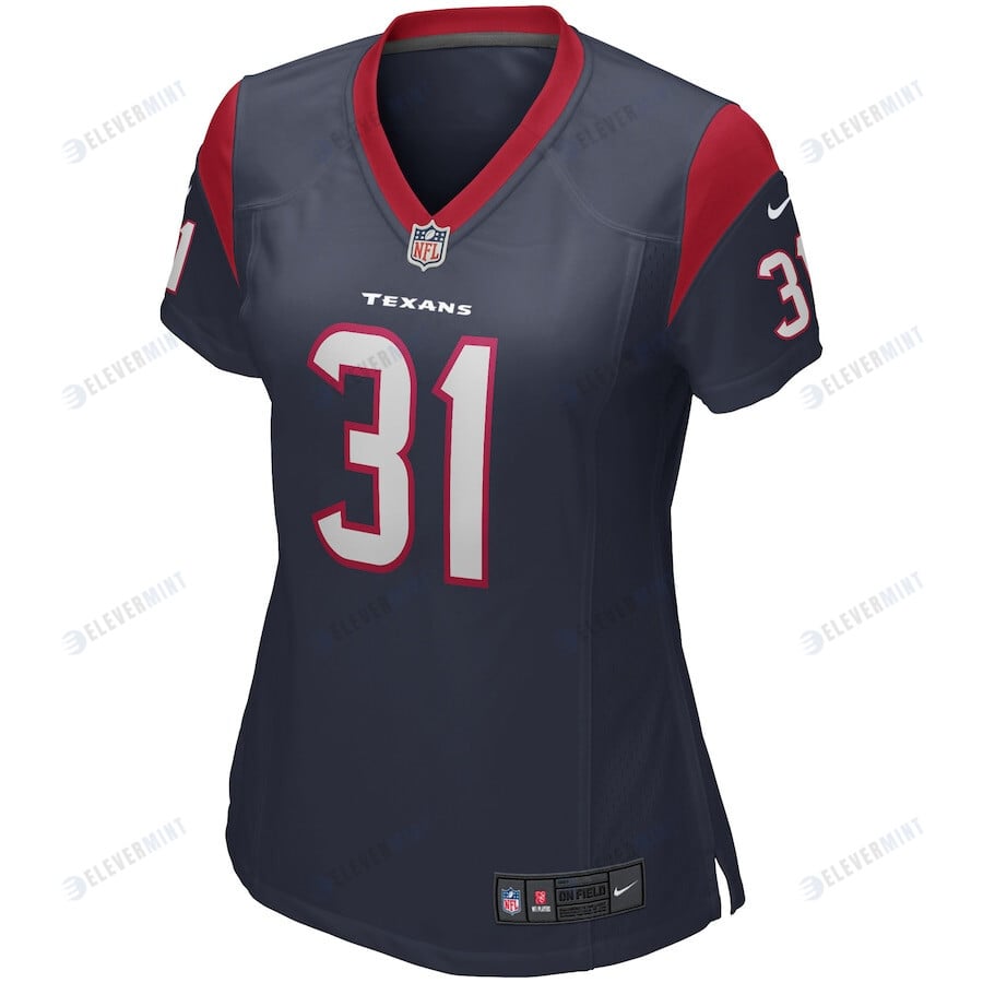 David Johnson 31 Houston Texans Women's Game Jersey - Navy