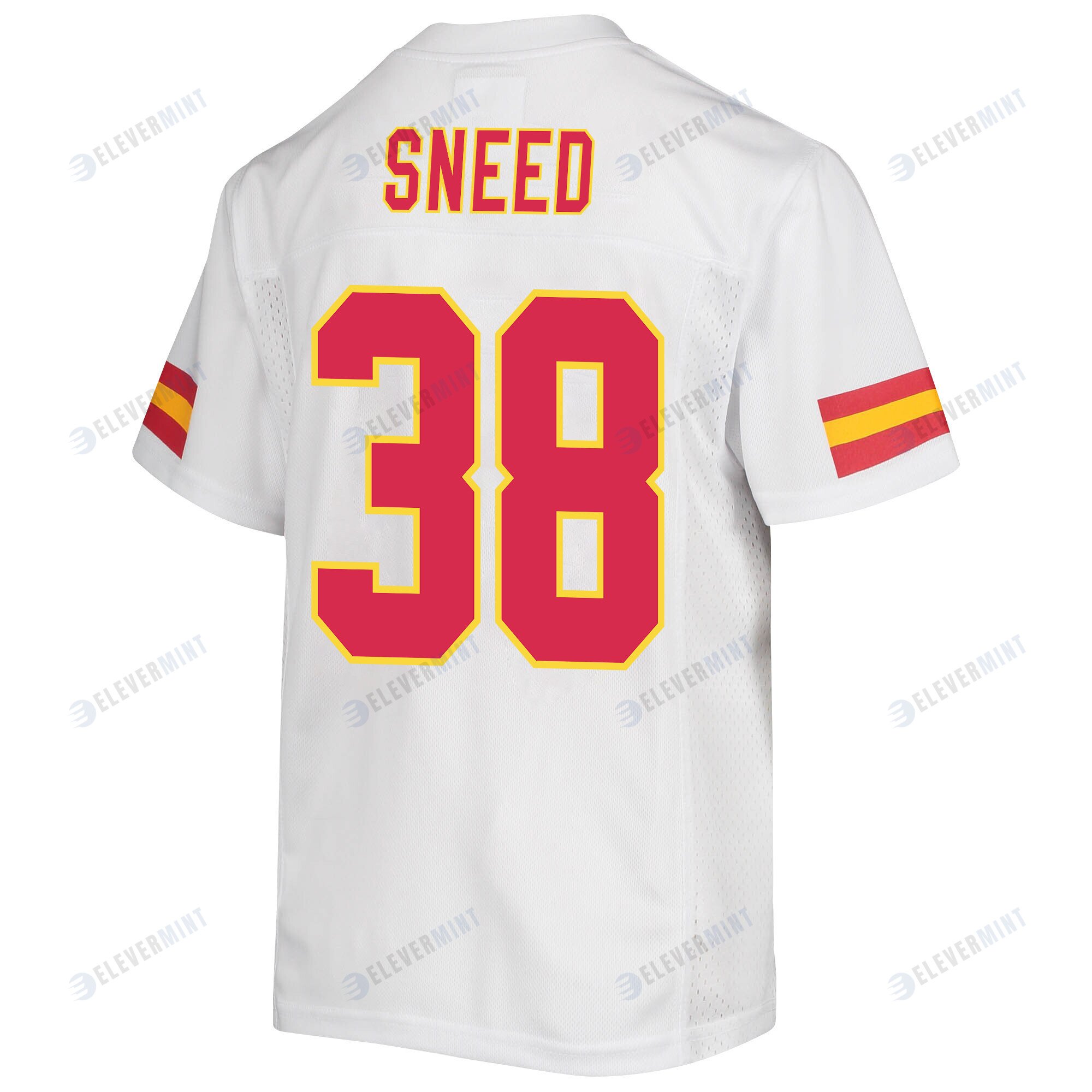 L'Jarius Sneed 38 Kansas City Chiefs Super Bowl LVII Champions 3 Stars Youth Game Jersey - White