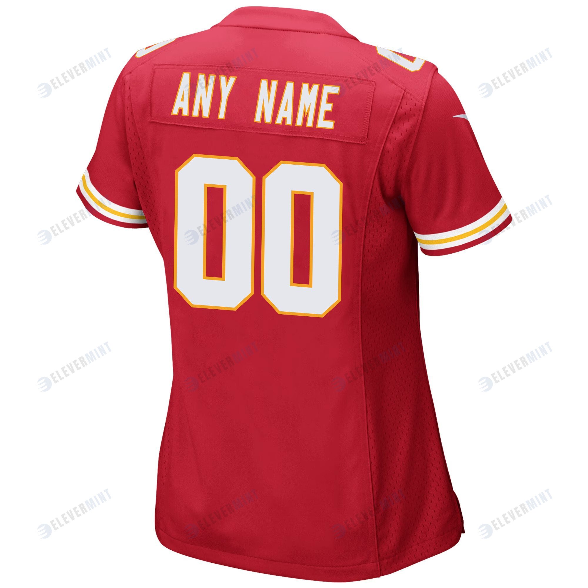 Custom Kansas City Chiefs Super Bowl LVII Champions 3 Stars Women Game Jersey - Red