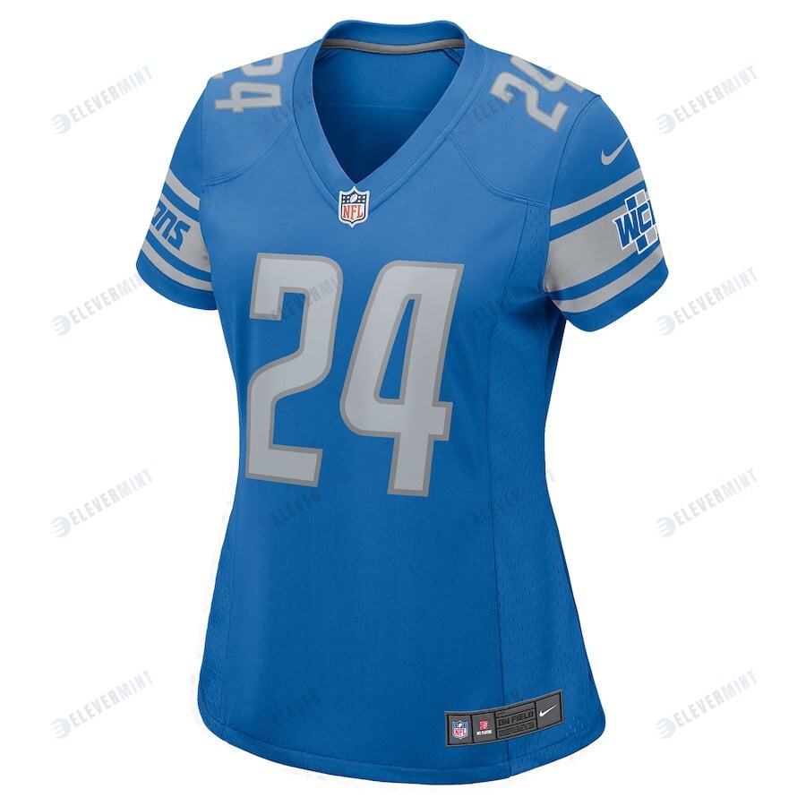 Steven Gilmore 24 Detroit Lions Women Team Game Jersey - Blue