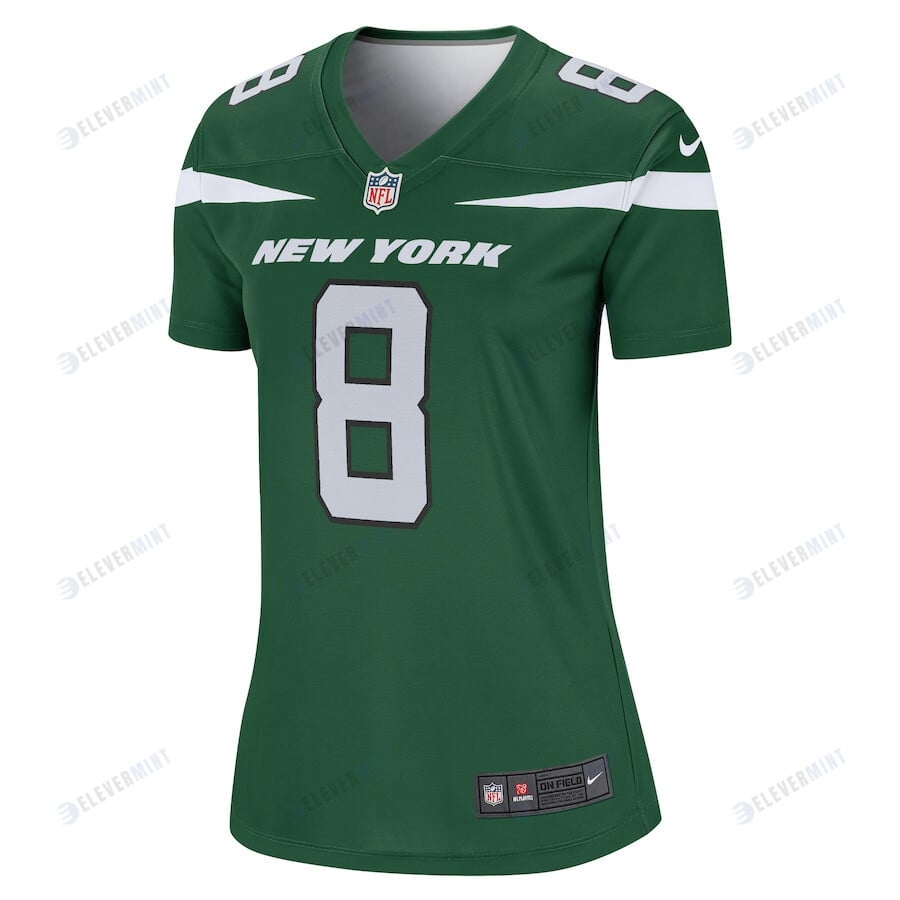 Aaron Rodgers 8 New York Jets Women Legend Jersey - Gotham Green