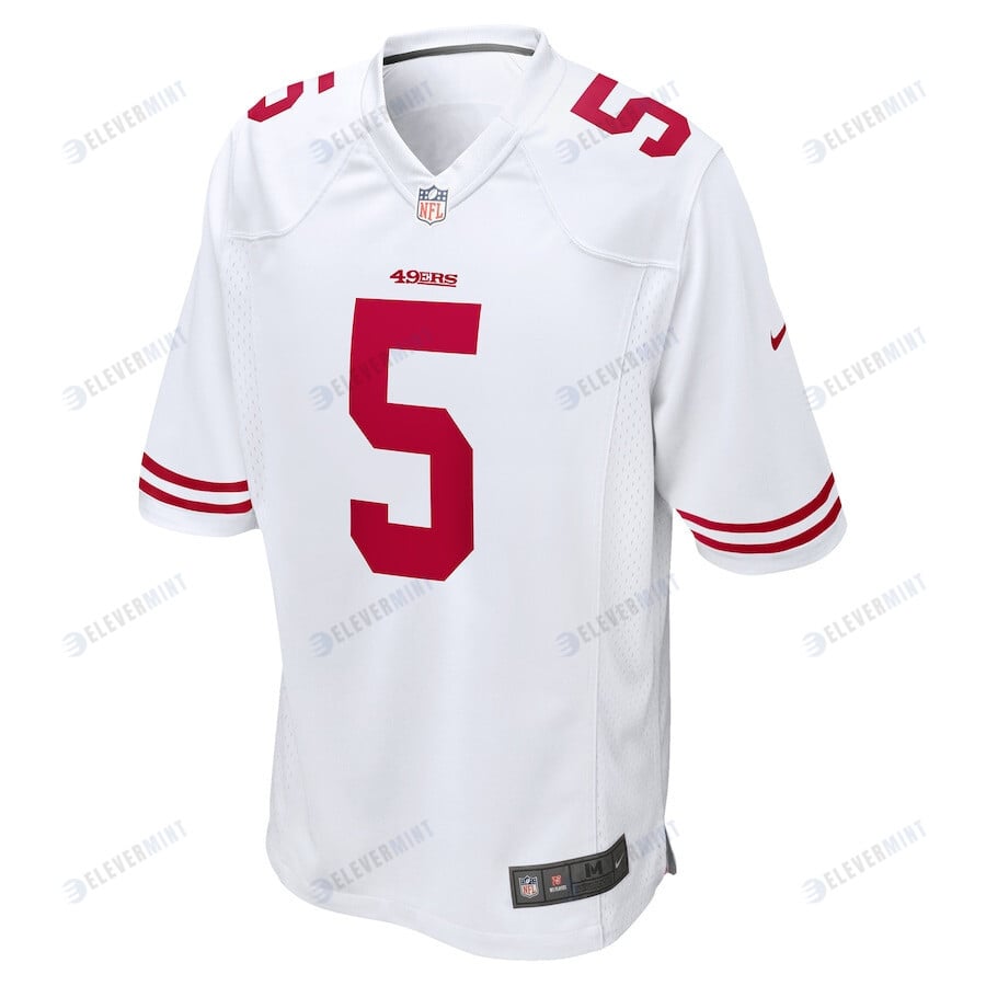 Trey Lance 5 San Francisco 49ers Game Jersey - White