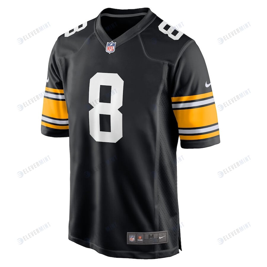 Kenny Pickett 8 Pittsburgh Steelers 2022 Draft First Round Pick Game Player Jersey In Black