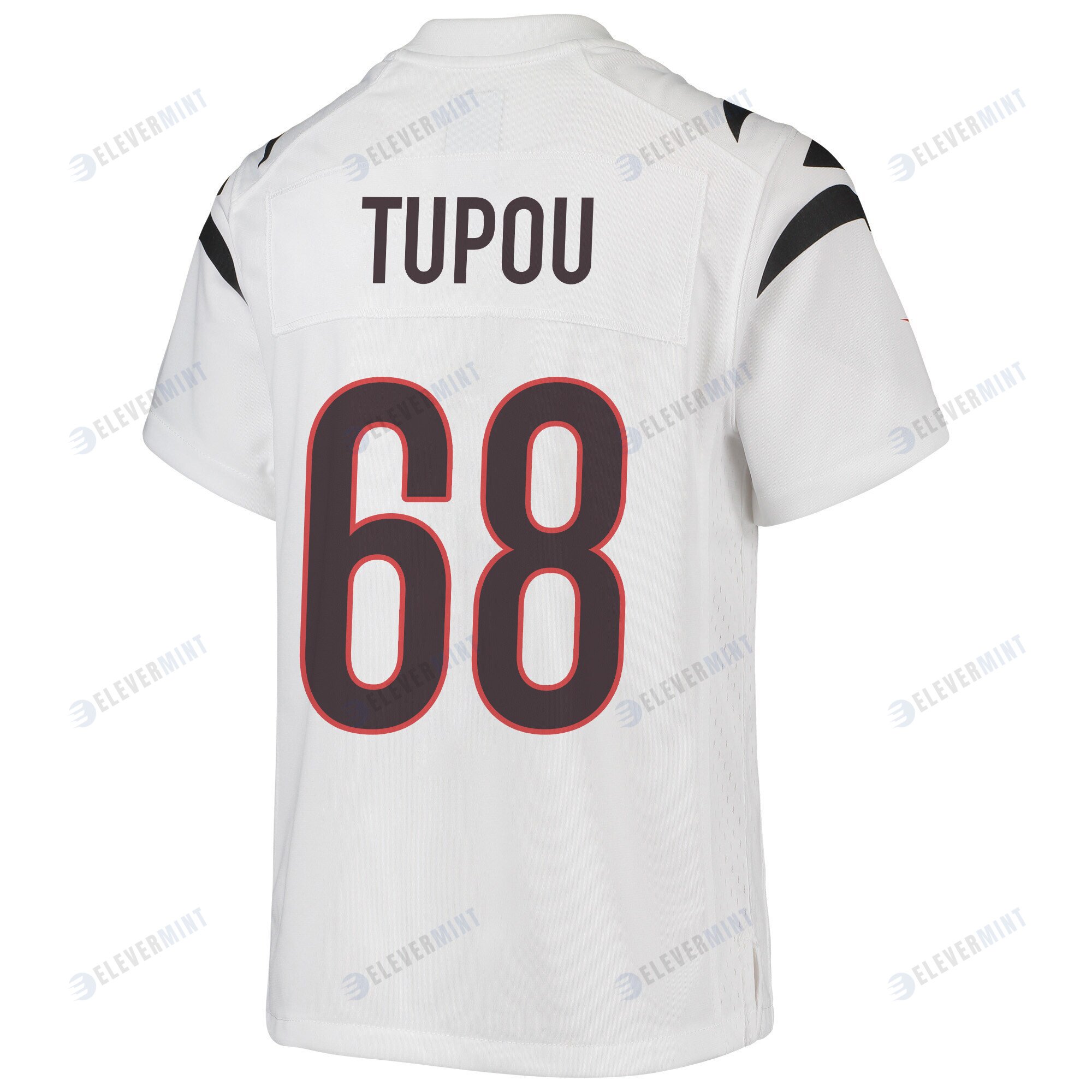 Josh Tupou 68 Cincinnati Bengals Super Bowl LVII Champions Youth Game Jersey - White