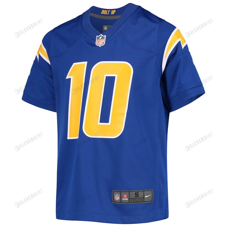 Justin Herbert 10 Los Angeles Chargers Youth Game Jersey - Royal