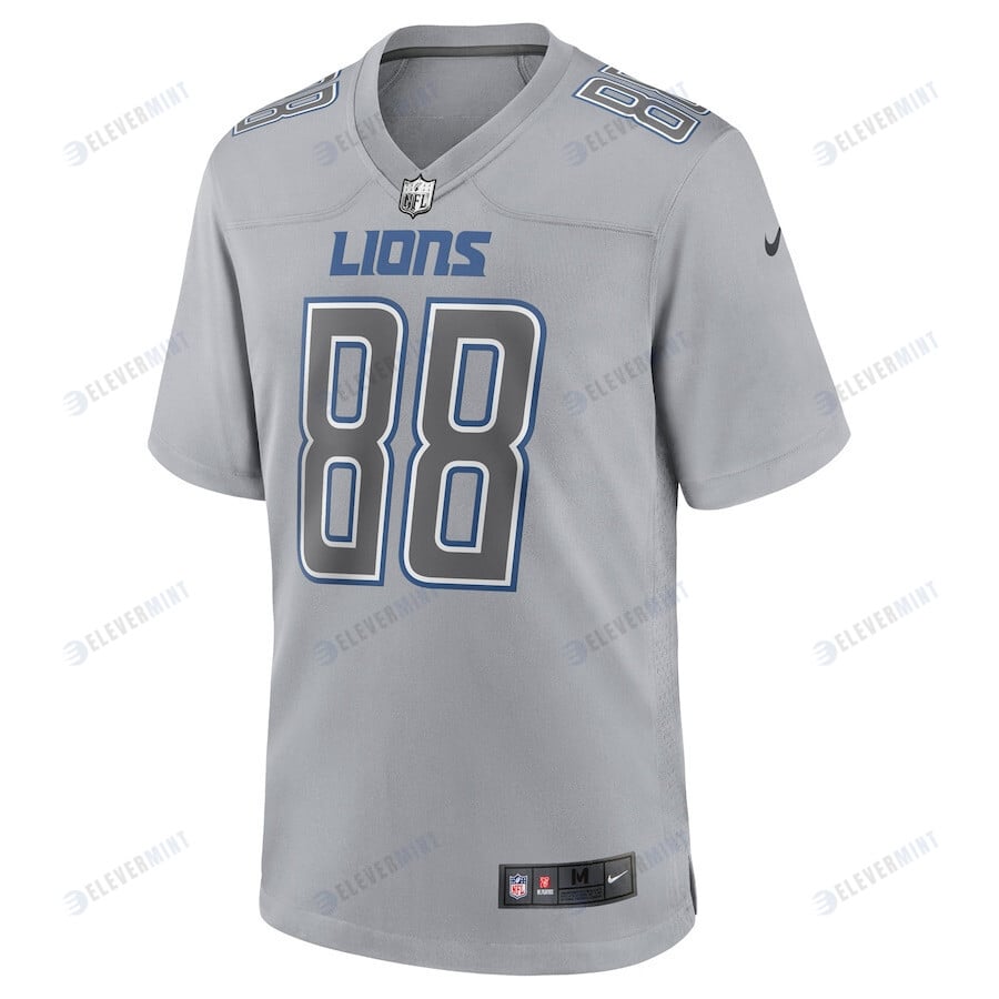 T.J. Hockenson Detroit Lions Atmosphere Fashion Game Jersey - Gray