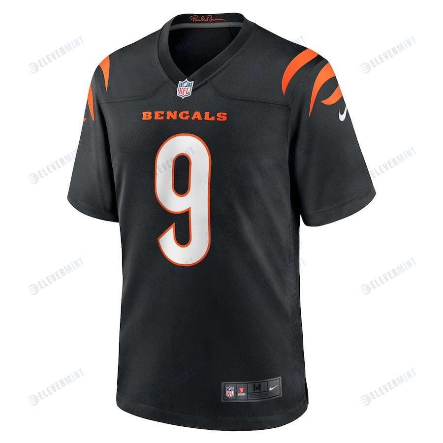 Joe Burrow 9 Cincinnati Bengals Game Jersey - Black