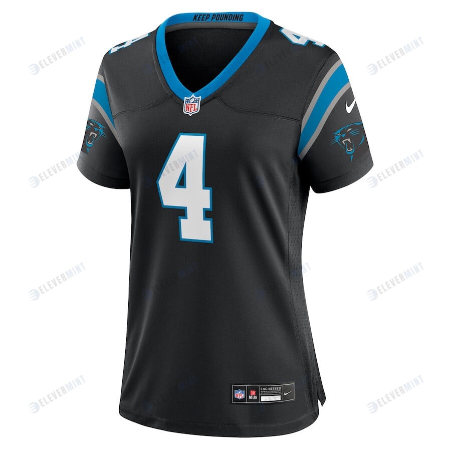 Eddy Pineiro 4 Carolina Panthers Women's Team Game Jersey - Black