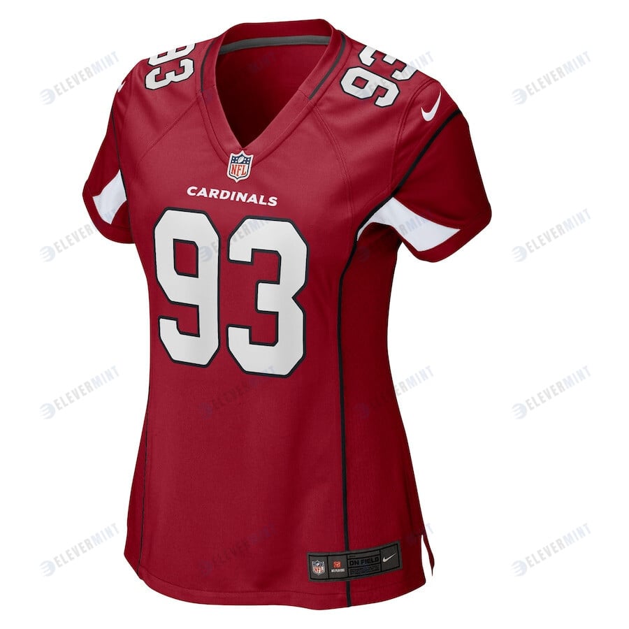 Jonathan Ledbetter 93 Arizona Cardinals Women Game Jersey - Cardinal