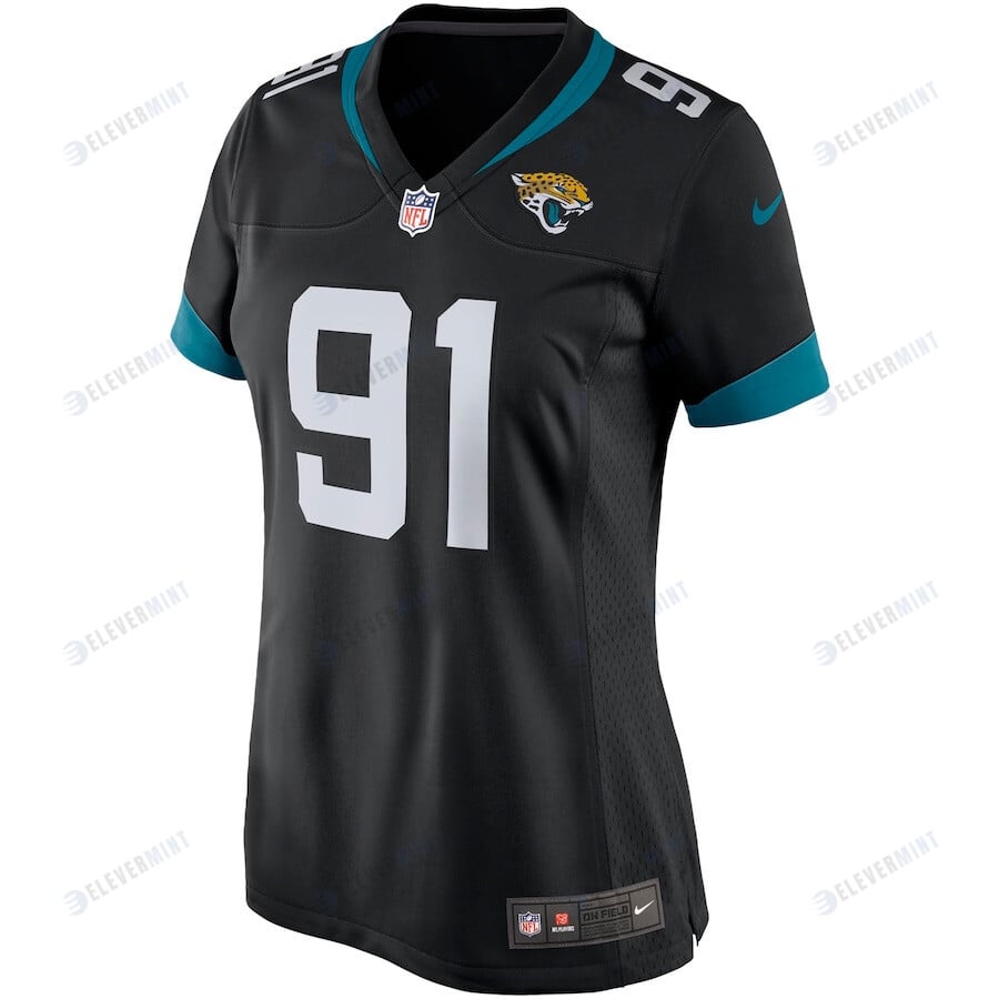 Yannick Ngakoue 91 Jacksonville Jaguars Women's Game Jersey - Black