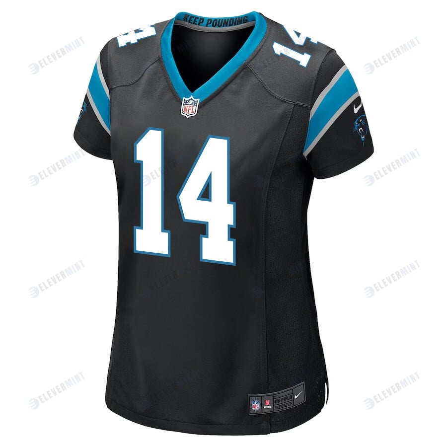Andy Dalton 14 Carolina Panthers Women Game Jersey - Black