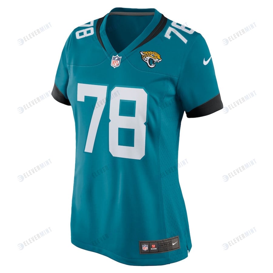 Ben Bartch 78 Jacksonville Jaguars Women's Game Jersey - Teal