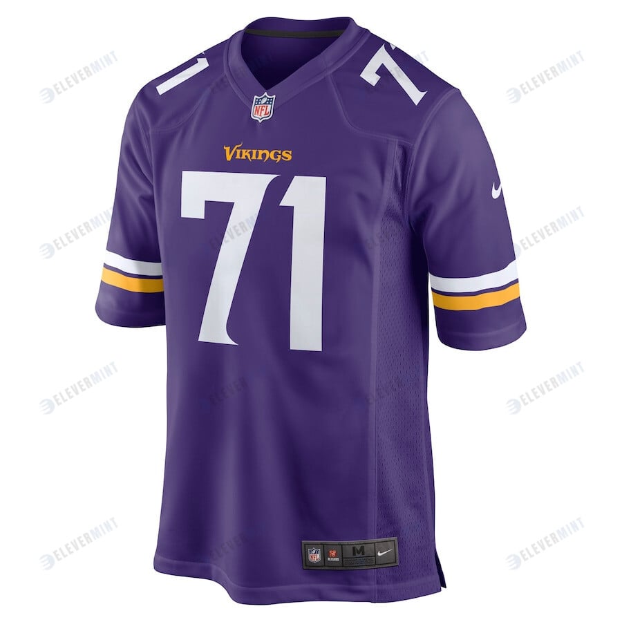 Christian Darrisaw 71 Minnesota Vikings Game Jersey - Purple