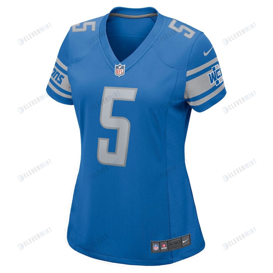 Matt Prater 5 Detroit Lions Women Game Jersey - Blue