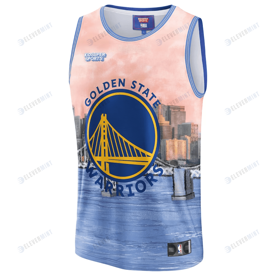 Golden State Warriors NBA & KidSuper Studios Unisex Hometown Jersey - Blue