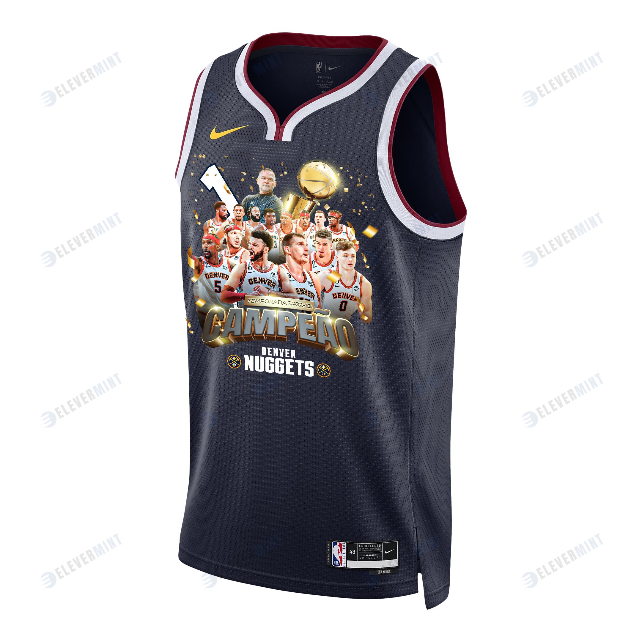 Denver Nuggets Journey To 1st Championship 2023 NBA The Finals Swingman Jersey - Black