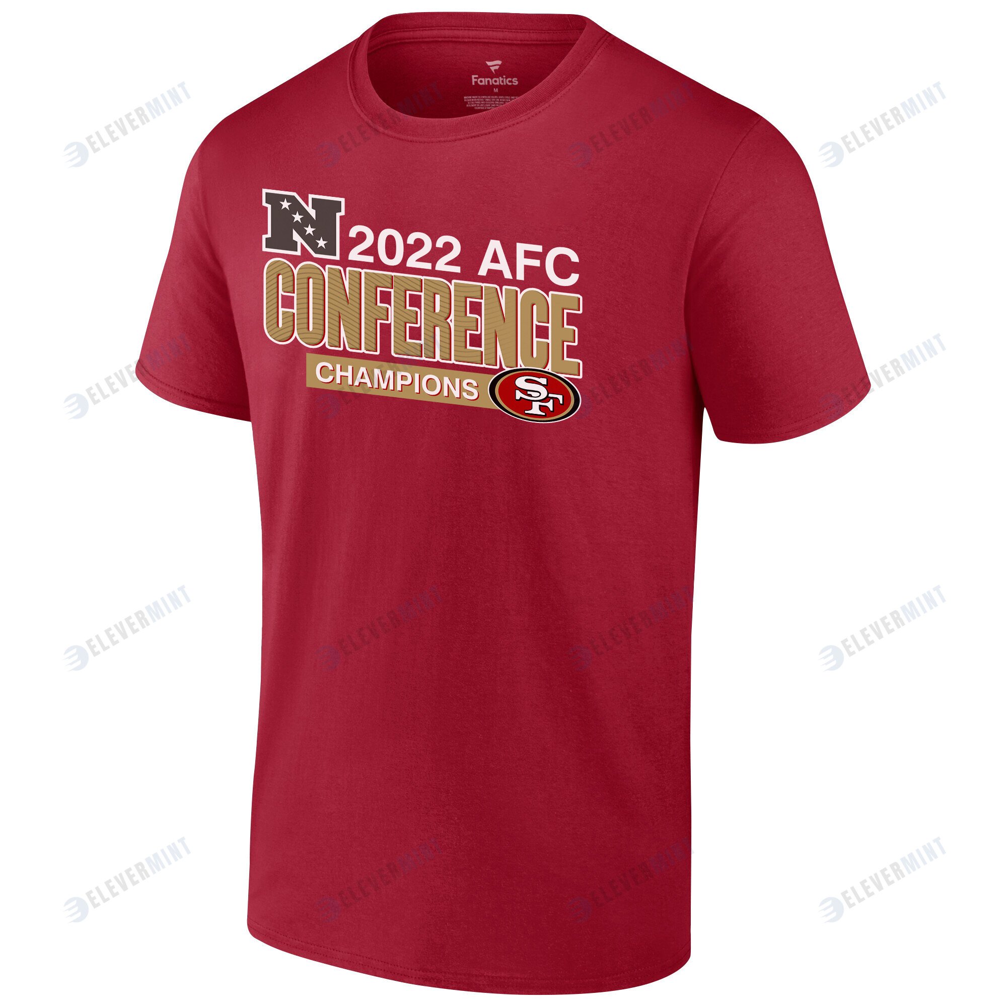 San Francisco 49ers 2022 NFC Conference Champions Divide & Conquer T-Shirt - Scarlet