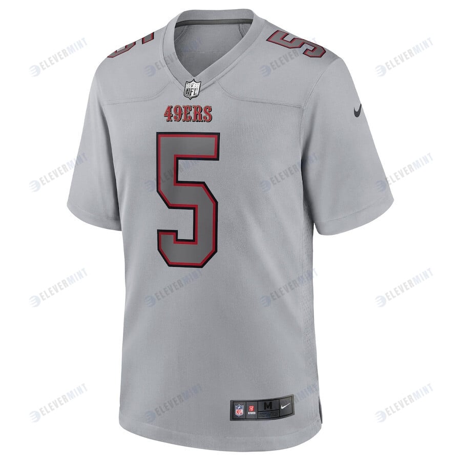 Trey Lance 5 San Francisco 49ers Atmosphere Fashion Game Jersey - Gray
