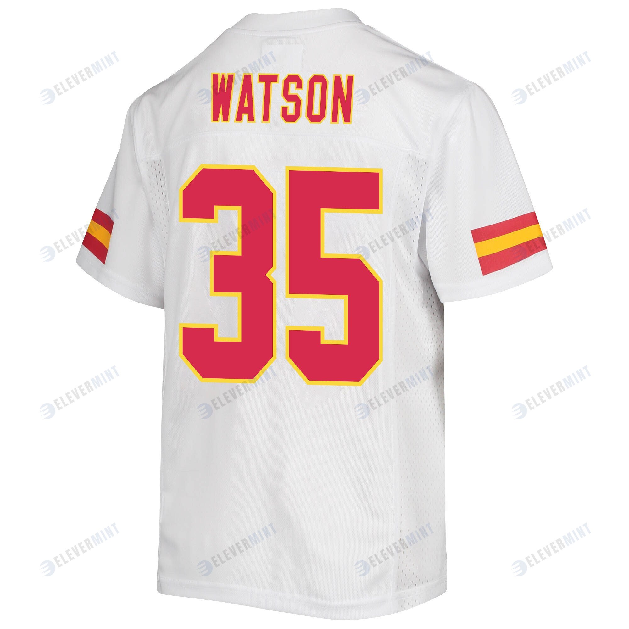 Jaylen Watson 35 Kansas City Chiefs Super Bowl LVII Champions Youth Game Jersey - White