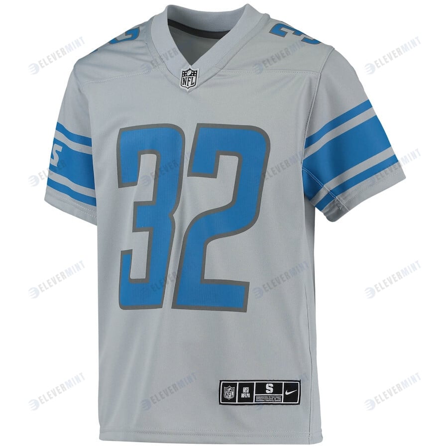 Andre Swift Detroit Lions Youth Inverted Team Game Jersey - Silver