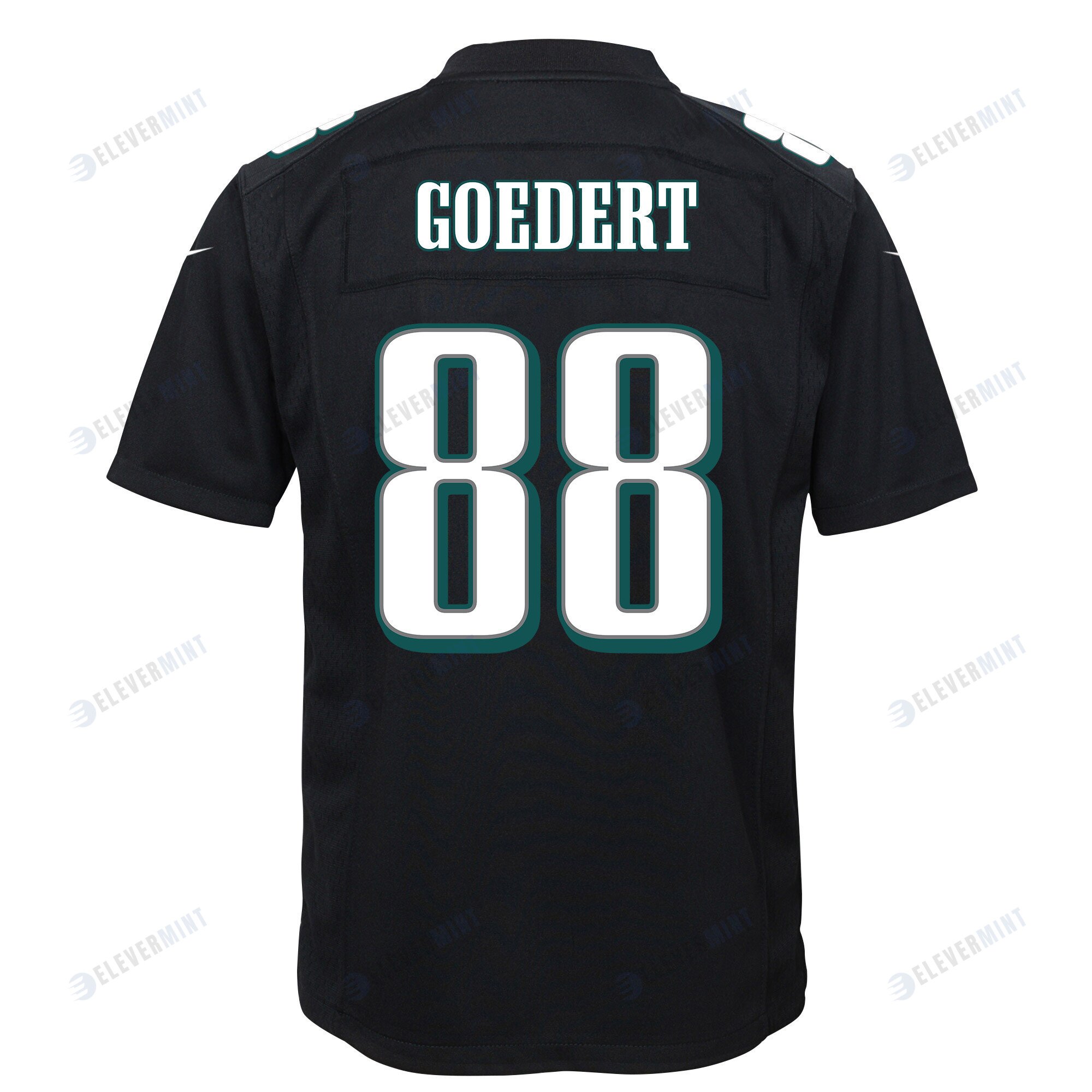 Dallas Goedert 88 Philadelphia Eagles Super Bowl LVII Champions 2 Stars Youth Game Jersey - Black