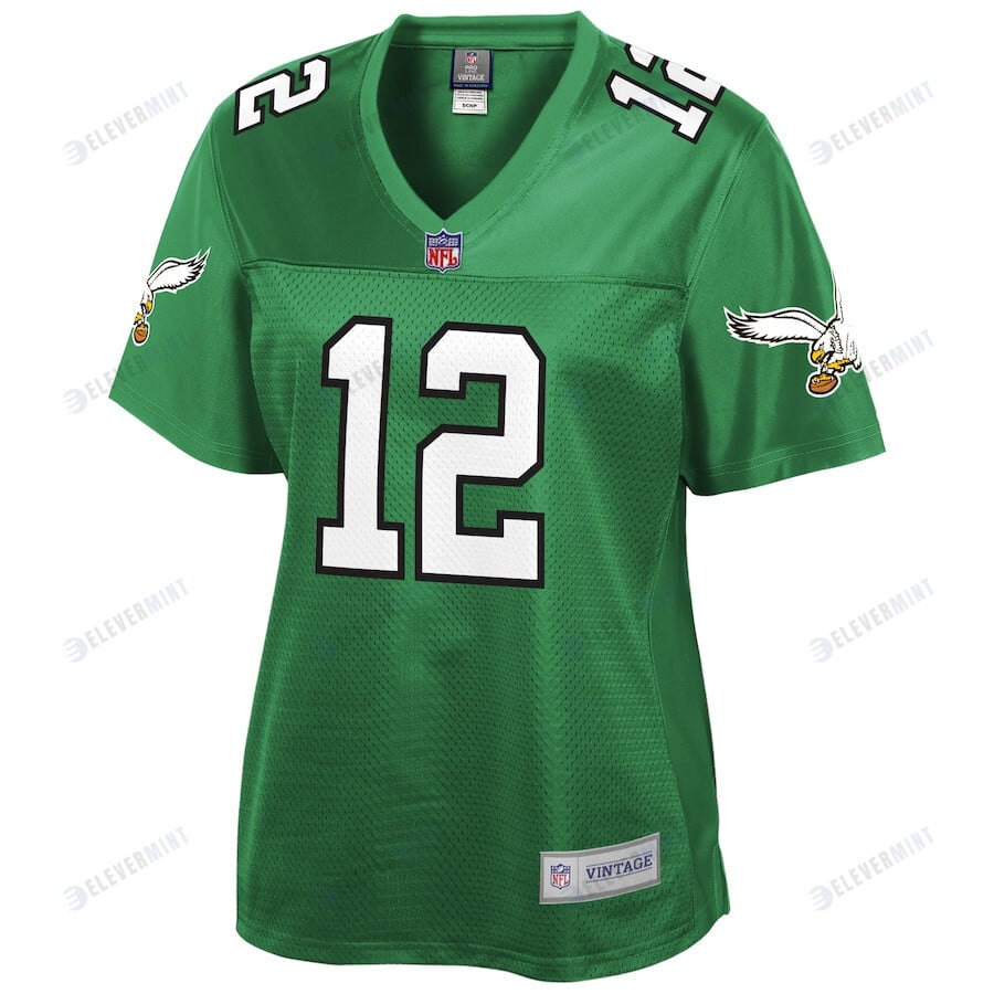 Randall Cunningham 12 Philadelphia Eagles Pro Line Women Retired Jersey - Kelly Green