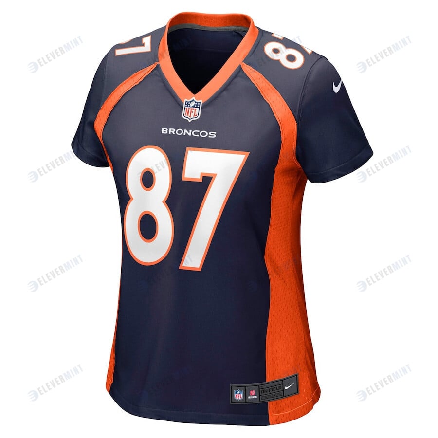 Ed McCaffrey 87 Denver Broncos Women Retired Jersey - Navy