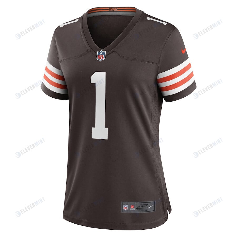Juan Thornhill 1 Cleveland Browns Women's Team Game Jersey - Brown