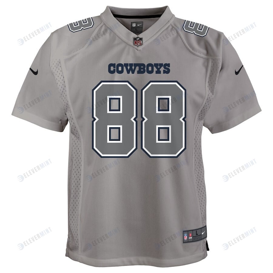 CeeDee Lamb 88 Dallas Cowboys Youth Atmosphere Game Jersey - Gray