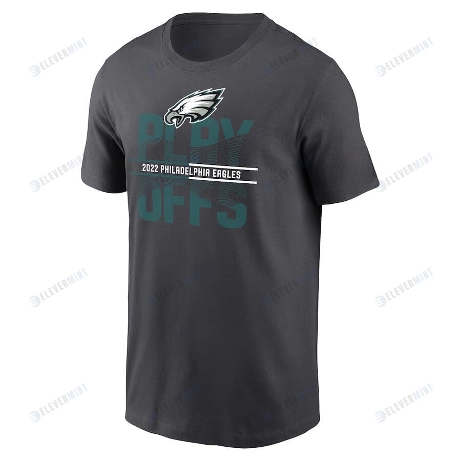 Philadelphia Eagles 2022 NFL Playoffs Iconic T-Shirt - Anthracite